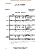 Petr Iljič Čajkovskij: 1812 Overture (noty na sborový zpěv SATB, klavír) - SADA 5 ks