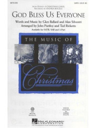 Andrea Bocelli: God Bless Us Everyone (Disney's A Christmas Carol) (noty na sborový zpěv SATB, klavír) - SADA 5 ks