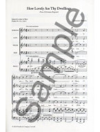 Johannes Brahms: How Lovely Are Thy Dwellings (Requiem) - New Engraving (noty na sborový zpěv SATB, klavír) - SADA 5 ks