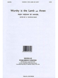 G.F. Handel: Worthy Is The Lamb And Amen (noty na sborový zpěv SATB, klavír) - SADA 5 ks