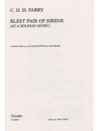 C. Hubert H. Parry: Blest Pair Of Sirens (Double Chorus) (noty na sborový zpěv SATB, klavír)