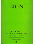 Petr Eben: Koncert pro varhany a orchestr (noty na varhany, klavír)