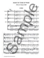 Joseph Haydn: Mass In Time Of War (Vocal Score Ed. Pilkington) (noty na sborový zpěv SATB, klavír)