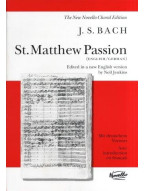 J.S. Bach: St. Matthew Passion (Vocal Score) (noty na sborový zpěv SATB, klavír)