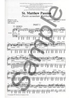 J.S. Bach: St. Matthew Passion (Vocal Score) (noty na sborový zpěv SATB, klavír)