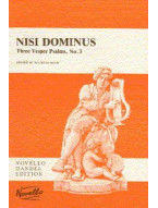 G.F. Handel: Nisi Dominus (Three Vesper Psalms No.3) (noty na sborový zpěv SATB, klavír)