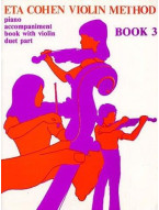 Eta Cohen: Violin Method Book 3 - Piano Accompaniment (noty na housle, klavír)