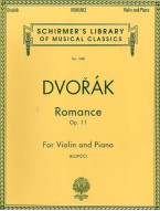 Antonín Dvořák: Romance For Violin And Piano Op.11 (noty na housle, klavír)