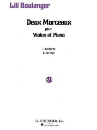 Lili Boulanger: Deux Morceaux Pour Violin Et Piano (noty na housle, klavír)