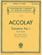 Jean Baptiste Accolay: Concerto No. 1 In A Minor (noty na housle, klavír)