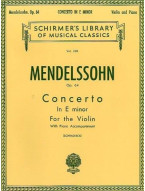 Felix Mendelssohn: Concerto In E Minor Op.64 (noty na housle, klavír)