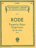 Pierre Rode: Twenty Four Caprices (noty na housle, klavír)