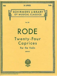 Pierre Rode: Twenty Four Caprices (noty na housle, klavír)