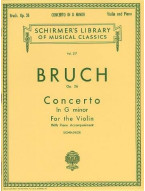 Max Bruch: Violin Concerto No.1 In G Minor Op.26 (noty na housle, klavír)