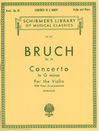 Max Bruch: Violin Concerto No.1 In G Minor Op.26 (noty na housle, klavír)