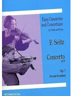 Friderich Seitz: Concerto In D Op.7 (noty na housle, klavír)
