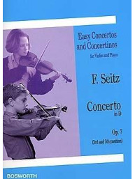 Friderich Seitz: Concerto In D Op.7 (noty na housle, klavír)
