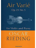 Oskar Rieding: Air Varie Op.23 No.3 (noty na housle, klavír)