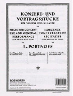 Leo Portnoff: Slavonic Cradle-Song For Violin And Piano (noty na housle, klavír)