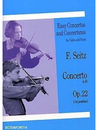 Friedrich Seitz: Concerto For Violin And Piano In D Op.22 (noty na housle, klavír)