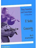 Friedrich Seitz: Concerto In D For Violin And Piano Op.15 (noty na housle, klavír)