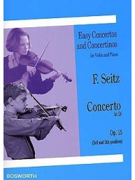 Friedrich Seitz: Concerto In D For Violin And Piano Op.15 (noty na housle, klavír)