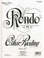Oskar Rieding: Rondo For Violin And Piano Op.22 No.3 (noty na housle, klavír)