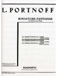 Leo Portnoff: Russian Fantasia No.2 In D Minor For Violin And Piano (noty na housle, klavír)