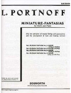 Leo Portnoff: Russian Fantasia No.3 In A Minor For Violin And Piano (noty na housle, klavír)
