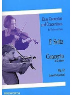 Friedrich Seitz: Concerto in G Minor For Violin And Piano Op.12 (noty na housle, klavír)