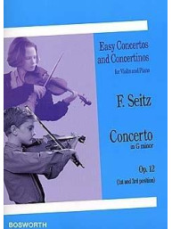 Friedrich Seitz: Concerto in G Minor For Violin And Piano Op.12 (noty na housle, klavír)