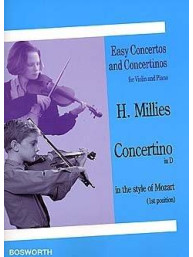 Hans M. Millies: Concertino In D In The Style Of Mozart (noty na housle, klavír)