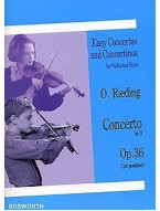 Oskar Rieding: Violin Concerto In D Op.36 (noty na housle, klavír)