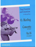 Oskar Rieding: Concerto In B minor Op.35 (noty na housle, klavír)