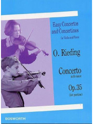 Oskar Rieding: Concerto In B minor Op.35 (noty na housle, klavír)
