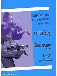 Oskar Rieding: Concertino In A Minor For Violin And Piano Op.21 (noty na housle, klavír)