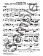Tilo Medek: Theme And Variations For Flute Solo (noty na příčnou flétnu)