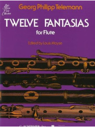 Georg Philipp Telemann: Twelve Fantasies For Solo Flute (noty na příčnou flétnu)