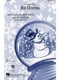 Blue Christmas (noty na sborový zpěv SAB) - SADA 5 ks