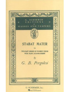 Giovanni Pergolesi: Stabat Mater (Vocal Score) - Upper Voices (noty na dvojhlasý sborový zpěv SA, klavír)