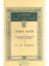Giovanni Pergolesi: Stabat Mater (Vocal Score) - Upper Voices (noty na dvojhlasý sborový zpěv SA, klavír)
