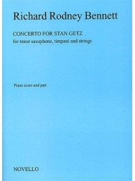 Richard Rodney Bennett: Concerto For Stan Getz (Saxophone/Piano) (noty na tenorsaxofon, klavír)