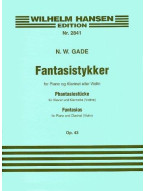 Niels W.Gade: Fantasias Op.43 (noty na klarinet, housle, klavír)