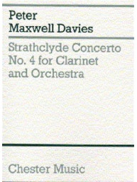 Peter Maxwell Davies: Strathclyde Concerto No. 4 (Miniature Score) (noty pro klarinet, orchestr)