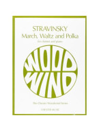 Igor Stravinskij: March, Waltz And Polka (noty na klarinet, klavír)