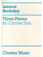 Lennox Berkeley: Three Pieces For Clarinet Solo (noty na klarinet)