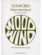 Charles Villiers Stanford: Three Intermezzi for Clarinet and Piano (noty na klarinet, klavír)