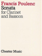 Francis Poulenc: Sonata For Clarinet And Bassoon (noty na klarinet, fagot)