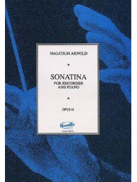 Malcolm Arnold: Sonatina For Recorder And Piano Op.41 (noty na zobcovou flétnu, klavír)