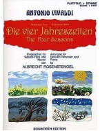 Antonio Vivaldi: Die Vier Jahreszeiten (noty na zobcovou flétnu)